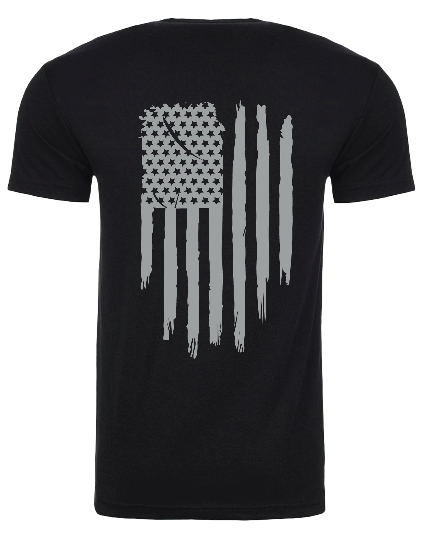 Distressed American Flag Black 6210 back