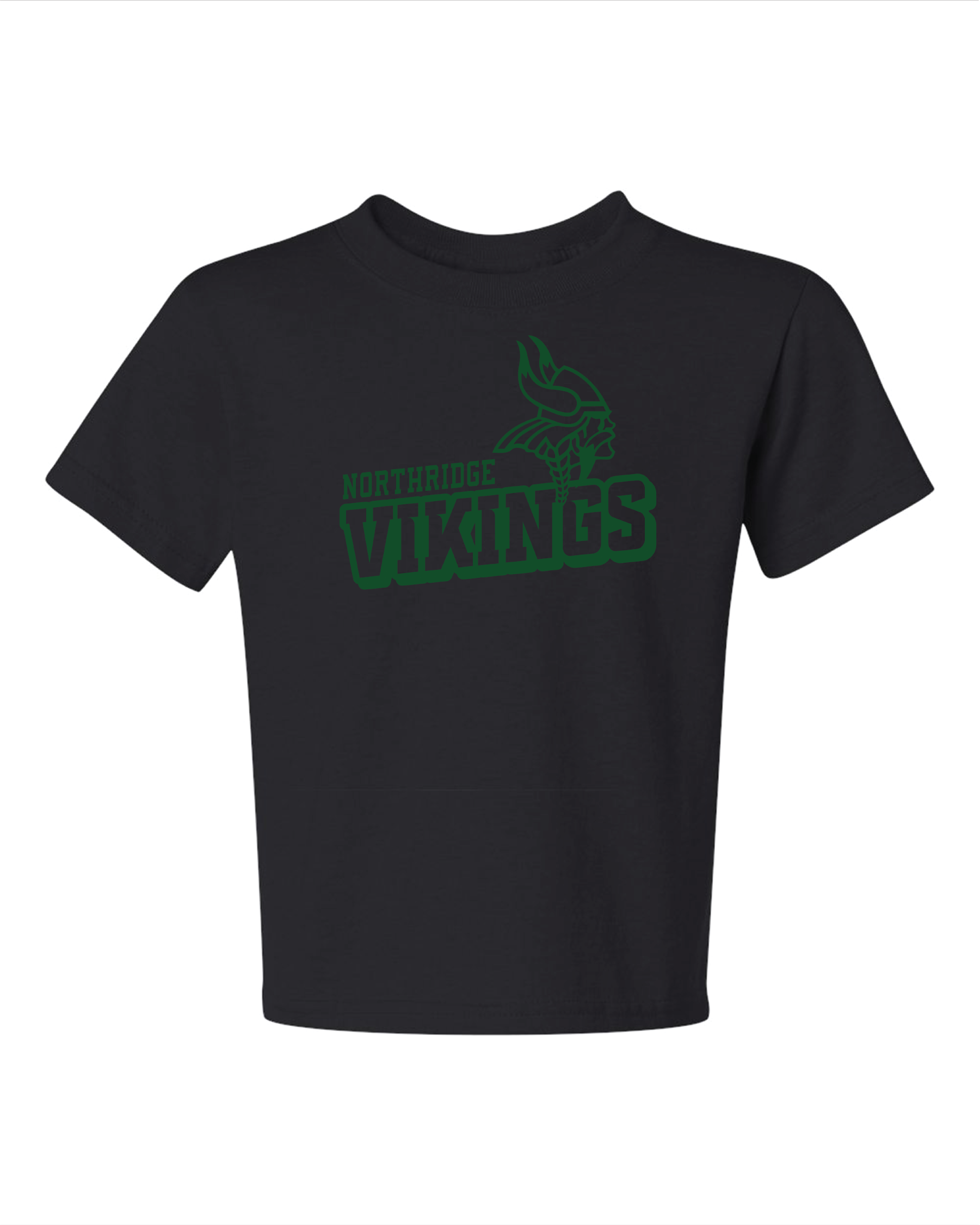 NR Vikings 29BR Black youth tee