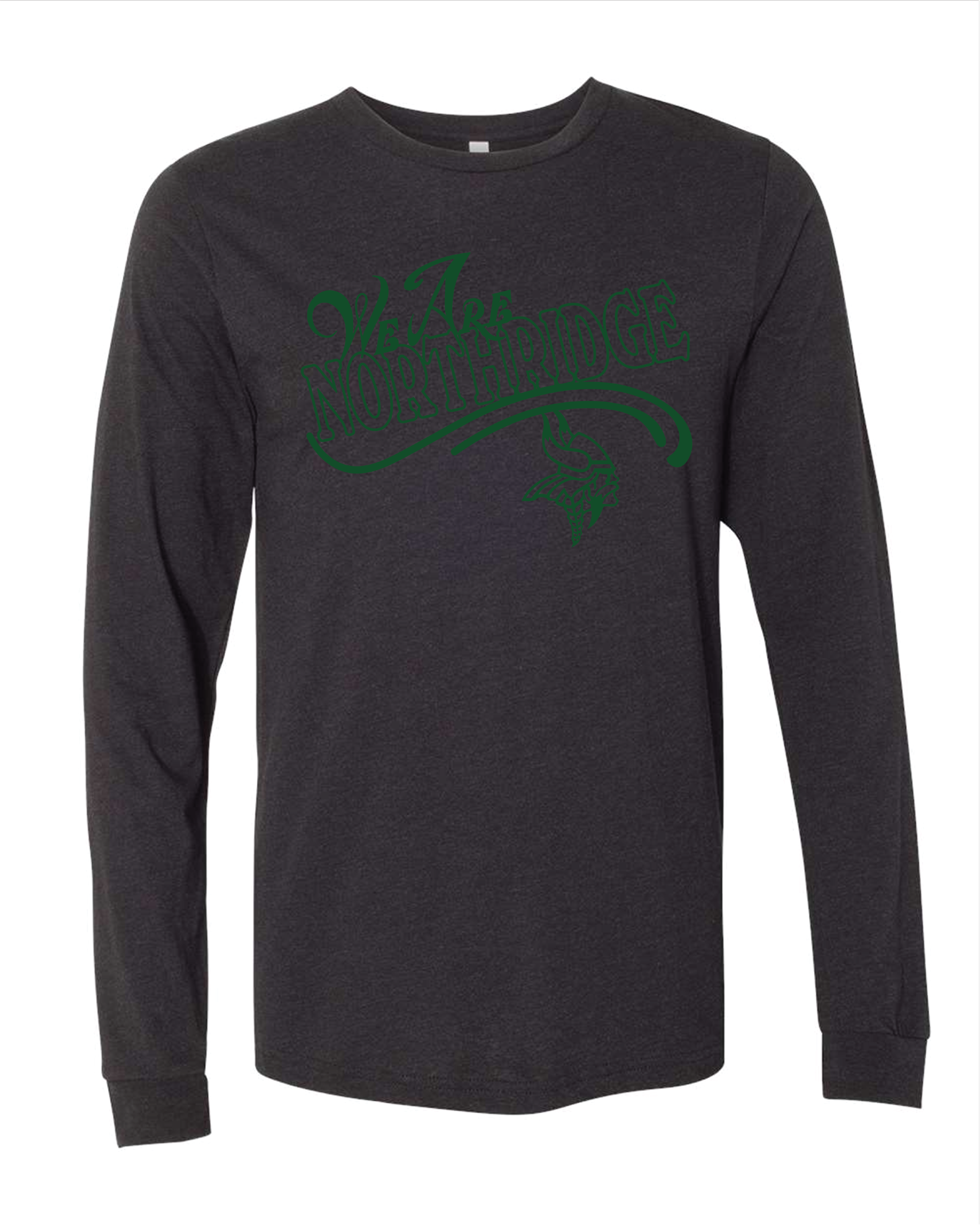 We are 3501 Heather Black LS tee