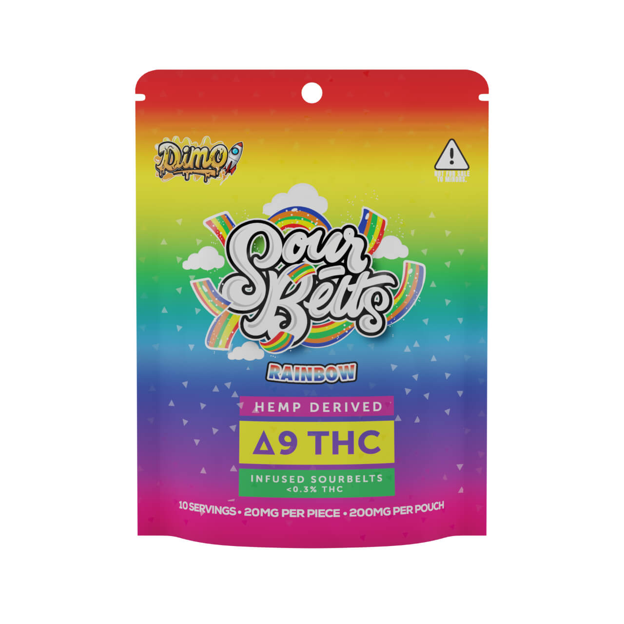Dimo Delta 9 200MG THC Belts Gummies3