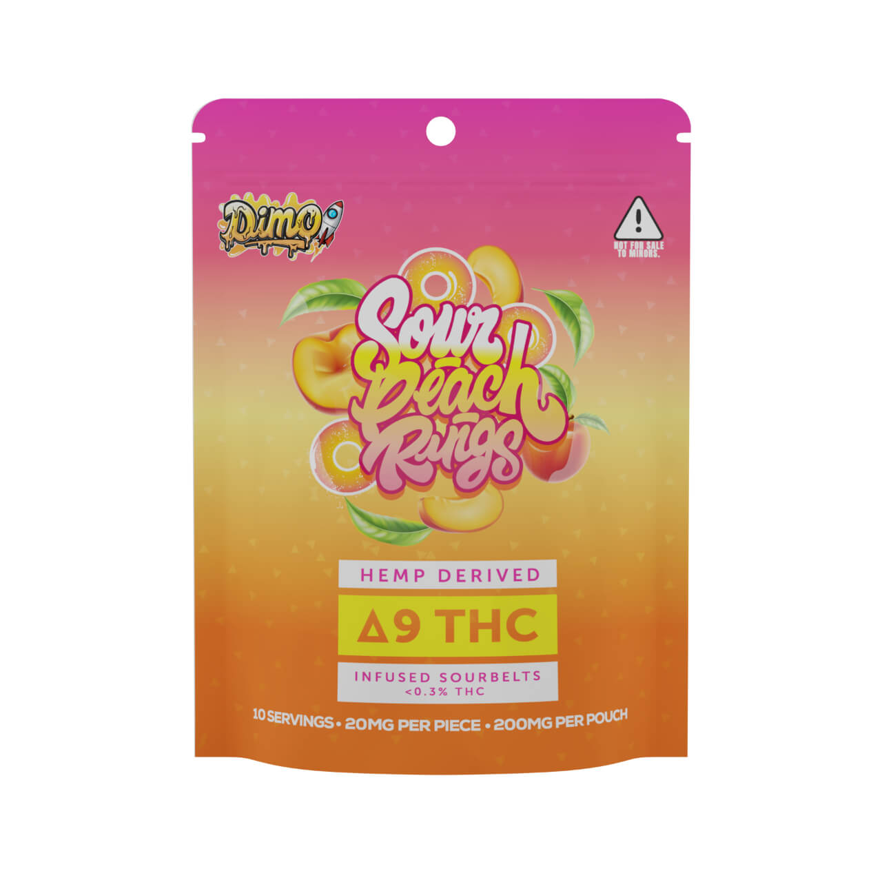 Dimo Delta 9 200MG THC Belts Gummies4