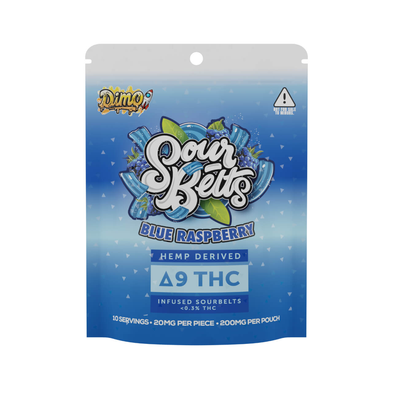 Dimo Delta 9 200MG THC Belts Gummies7