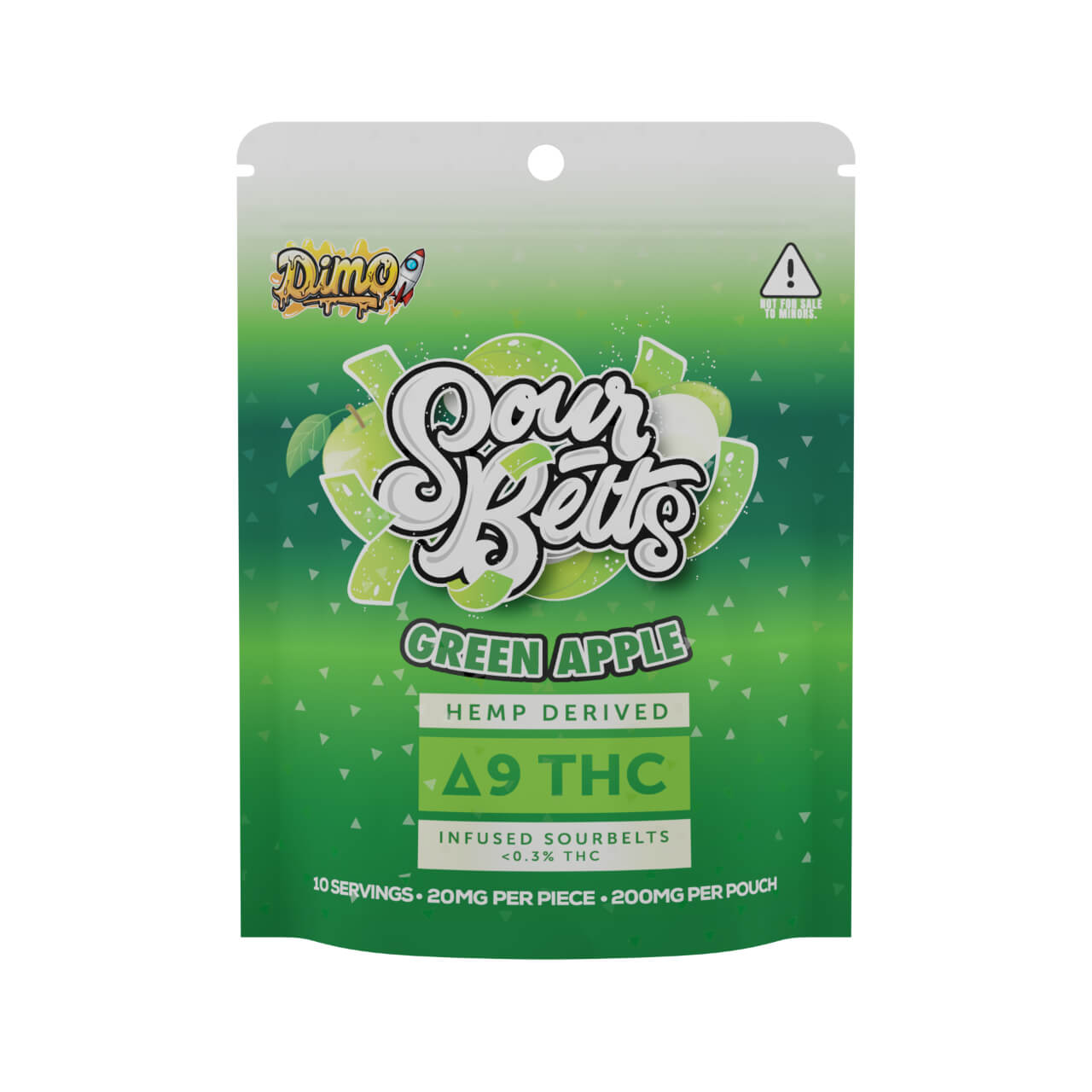 Dimo Delta 9 200MG THC Belts Gummies8