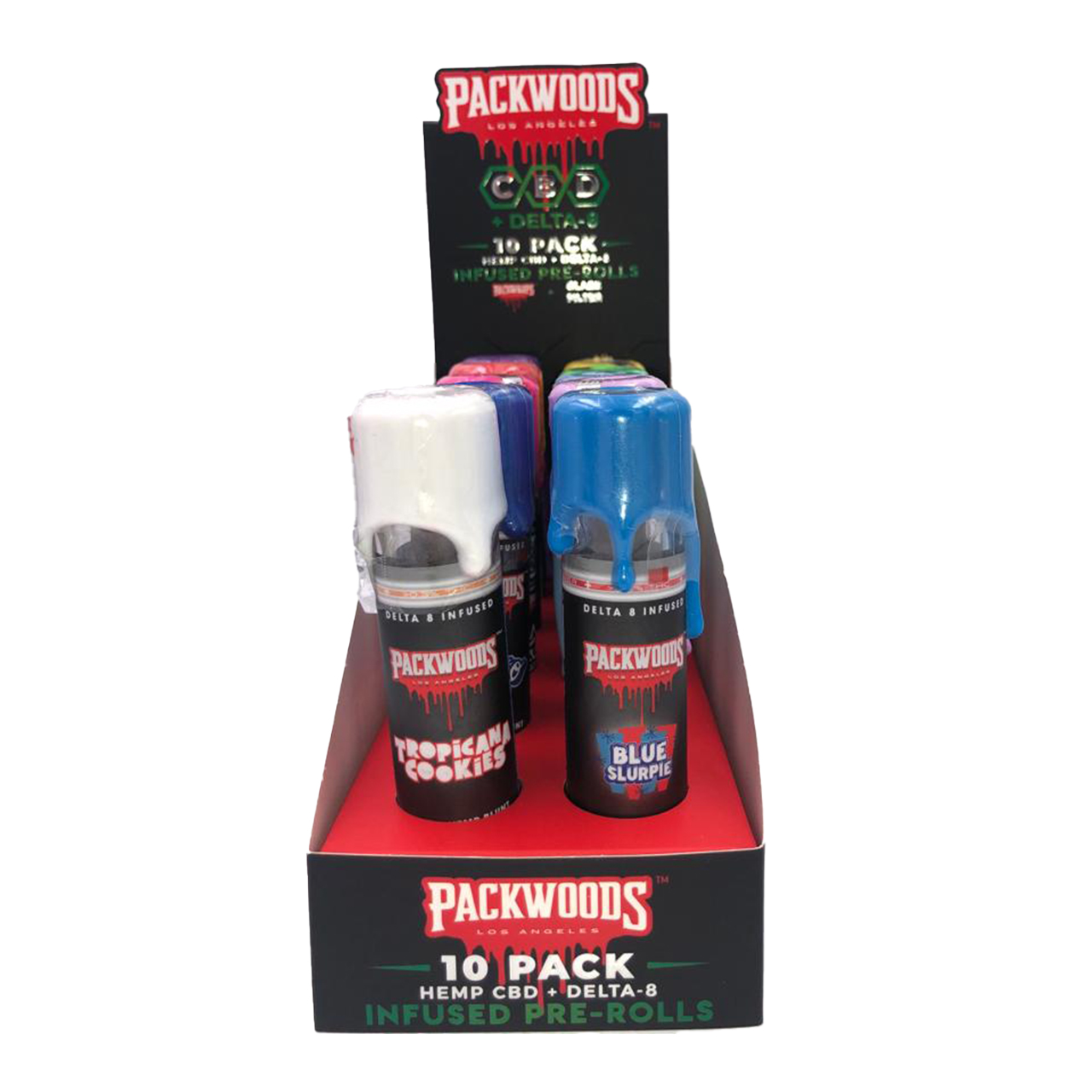 PackWoods Delta 8 Pre-Roll 10 Count Variety Pack1
