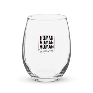 Stemless wine glass