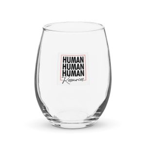 Stemless wine glass